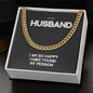 To My Husband I Am So Happy I Have Found My Person, Gift for Husband, Cuban Link Chain Necklace, Gifts For Men, Men Necklace Jewelry For Birthday Christmas Valentines Day, Gifts For Him