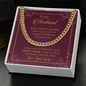 To My Husband Love Your Wife Cuban Link Chain, You are still the man that makes my heart skip a beat, Gifts For Him, Husband & Boyfriend Idea, Anniversary Birthday Christmas Jewelry for Men