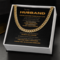 To My Husband I Love You Always & Forever, You're The One Thing In My Life, Romantic Gift, Unique Husband Gifts, Necklace for Men, Gift for Him, Valentine's Day Necklace Birthday Gifts for Husband
