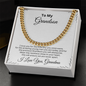 Grandson Necklace From Grandma, Grandson Gifts From Grandparents, To My Grandson Cuban Chain Necklace, To My Grandson Necklace, Necklace For Grandson From Grandpa, Christmas Gift From Grandmother