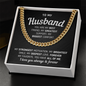 Gift For Husband You Are My Best Friend Necklace, Gift For Him, Gift for Man, Men's Gift, Gift for Husband, Cuban Link Chain for Men, Fathers Day Gifts for Him Dad Son Grandpa Step Dad Uncle