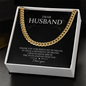 Dear Husband, Thank you for being my husband I Love You,Gift for Husband, Cuban Link Chain Necklace, Gifts For Men, Men Necklace Jewelry For Birthday Christmas Valentines Day, Gifts For Him