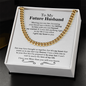To My Future Husband Necklace With Message Card, Husband Gift From Wife, Necklace For Husband, Gift For Husband Birthday Christmas Wedding Day, Gift For Him, Gift for Man, Men's Gift