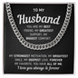 Gift For Husband You Are My Best Friend Necklace, Gift For Him, Gift for Man, Men's Gift, Gift for Husband, Cuban Link Chain for Men, Fathers Day Gifts for Him Dad Son Grandpa Step Dad Uncle