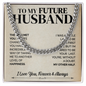 To My Future Husband, My Other Half, Necklaces for Him, Romantic Gift Ideas, Gift For Boyfriend, Husband Gift, Husband Necklace, Boyfriend Necklace, Boyfriend Jewelry, Anniversary Birthday Christmas Jewelry for Men