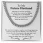 To My Future Husband Necklace With Message Card, Husband Gift From Wife, Necklace For Husband, Gift For Husband Birthday Christmas Wedding Day, Gift For Him, Gift for Man, Men's Gift