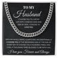 To my Husband, I Love Y ou Forever And Always, I choose you to live my life with, Cuban Link Chain Necklace, Gifts For Men, Men Necklace Jewelry For Birthday Christmas Valentines Day, Gifts For Him