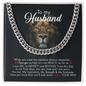 To My Husband Love Your Wife, Cuban Link Chain, Meaningful Gift for Him, Romantic Gift for Boyfriend, Gifts For Him, Gift for Husband, Cuban Link Chain Necklace, Gifts For Men, Men Necklace Jewelry For Birthday Christmas Valentines Day