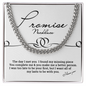Promise Necklace, Cuban Chain For Men, Gift From Girlfriend, Anniversary Gift for Husband, Boyfriend, for Fiancé, Valentine's Day for Him Christmas Wedding Day, Chain For Him Husband from Wife