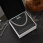 To My Man Necklace, Husband Boyfriend Gift, Anniversary Gift for Husband, for Boyfriend, for Fiancé, Valentine's Day for Him, Birthday Christmas Jewelry for Men, Cuban Link Chain for Men