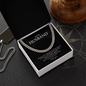 Dear Husband, Thank you for being my husband I Love You,Gift for Husband, Cuban Link Chain Necklace, Gifts For Men, Men Necklace Jewelry For Birthday Christmas Valentines Day, Gifts For Him