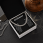 Grandson Necklace From Grandparents, To My Grandson Cuban Link Chain, Grandson Gifts From Grandma or Grandpa, Nana And Grandson Gifts, Graduation Gifts For Grandson, Jewelry Card for Him, Best Birthday, Christmas Gift Idea for Grandson
