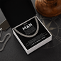 To My Husband Necklace With Message Card, Anniversary Gift for Husband, for Boyfriend, for Fiancé, Valentine's Day for Him, Birthday Christmas Jewelry for Men, Cuban Link Chain for Men, Fathers Day Gifts for Him Dad Son Grandpa Step Dad Uncle