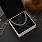 To My Dad Love Your Daughter, Jewelry For Daddy, I Can Conquer The World, Cuban Link Chain Gift For Father From Daughter, Dad, Pops, Daddy, Step Dad, Necklace Cuban For Dad Fathers Day Christmas Birthday