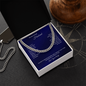 To My Loving Husband Love Your Wife, Gift for Husband, You are my Greatest blessing and I thank my lucky stars for bringing you into my life!, Gifts From Wife, To My Husband Birthday Gift Ideas Cuban Link Chain, Gifts For Men