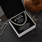 To My Wonderful Dad, First Man I Ever Loved, Cuban Link Chain Gift For Father, Dad, Pops, Daddy, Step Dad, Necklace Cuban For Dad Fathers Day Christmas Birthday, Necklace Gifts For Dad