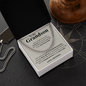 To My Grandson Necklace Birthday Gifts From Grandma Present For Grandson From Grandmother To My Grandson Necklace From Grandparents Cuban Link Chain with Message Card and Gift Box