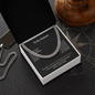 To My Husband Love Your Wife, loving you is a wonderful way to spend a lifetime, Anniversary Gift for Husband, Boyfriend, for Fiancé, Valentine's Day for Him Christmas Wedding Day, Cuban Chain For Men Gifts For Him Husband from Wifey