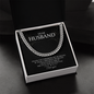 Dear Husband, Thank you for being my husband I Love You,Gift for Husband, Cuban Link Chain Necklace, Gifts For Men, Men Necklace Jewelry For Birthday Christmas Valentines Day, Gifts For Him