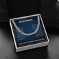 To Our Grandson Gift Cuban Link Chain, Grandson Gift from Grandma or Grandpa, Grandparents to Grandson Gifts, Grandson Christmas Gift Ideas, Birthday Gifts From Grandmother