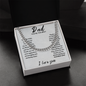 Gifts for Dad From Daughter Son, To My Dad Necklace for Dad Daddy Papa Fathers Day Birthday Present Gift for Step Dad From Daughter Son, Cuban Link Chain Jewelry For Daddy