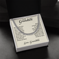 To My Grandson Necklace, Gifts From Grandma, Cuban Link Chain, Jewelry Card for Him, Best Birthday, Christmas Gift Idea for Grandson, Necklace For Grandson From Grandparents, Christmas Gift From Grandmother