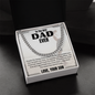 To The Best Dad Ever Necklace Love Your Son, Jewelry For Daddy From Son, Papa Necklace For Fathers Day, Dad Necklace For Men, Necklace Cuban For Dad Father's Day Christmas Birthday, Gifts For Dad