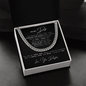 To My Dad Love Your Daughter, Jewelry For Daddy, I Can Conquer The World, Cuban Link Chain Gift For Father From Daughter, Dad, Pops, Daddy, Step Dad, Necklace Cuban For Dad Fathers Day Christmas Birthday