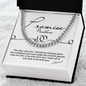 Promise Necklace, Cuban Chain For Men, Gift From Girlfriend, Anniversary Gift for Husband, Boyfriend, for Fiancé, Valentine's Day for Him Christmas Wedding Day, Chain For Him Husband from Wife