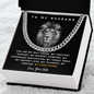 To My Husband Necklace With Message Card, Husband Gift From Wife, Necklace For Husband, Gift For Husband Birthday Christmas Wedding Day, Chain For Him Husband, Men Anniversary Necklace Husband