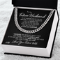 Gift for Future Husband I Can't Live Without You Necklace With Message Card, Love Your Wife, Christmas Anniversary Birthday Jewelry for Dad Son Brother Boyfriend Husband, Romantic Gift, Unique Husband Gifts Love Your Future Wife