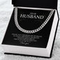 Dear Husband, Thank you for being my husband I Love You,Gift for Husband, Cuban Link Chain Necklace, Gifts For Men, Men Necklace Jewelry For Birthday Christmas Valentines Day, Gifts For Him