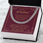 To My Husband Love Your Wife Cuban Link Chain, You are still the man that makes my heart skip a beat, Gifts For Him, Husband & Boyfriend Idea, Anniversary Birthday Christmas Jewelry for Men