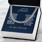 To My Future Husband Necklace With Message Card, Husband Gift From Wife, Necklace For Husband, Romantic Gift, Unique Husband Gifts, Gift For Husband Birthday Christmas Wedding Day, Anniversary Cuban Link Chain Gifts Ideas