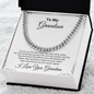 Grandson Necklace From Grandma, Grandson Gifts From Grandparents, To My Grandson Cuban Chain Necklace, To My Grandson Necklace, Necklace For Grandson From Grandpa, Christmas Gift From Grandmother
