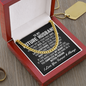 To My Future Husband Necklace With Message Card, Love Your Wife, Christmas Anniversary Birthday Jewelry for Dad Son Brother Boyfriend Husband, Romantic Gift, Unique Husband Gifts
