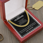 Dear Husband Love Your Wife, Thank you for being my husband, Cuban Link Chain, Anniversary Gift for Husband, Boyfriend, for Fiancé, Valentine's Day for Him Christmas Wedding Day, Chain For Him Husband from Wife