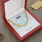 To My Man Cuban Chain Necklace, Husband Necklace from Wife, Necklace for Boyfriend, Mens Cuban Chain Necklace for Fiance, Men Necklaces for Him, Gifts for Men, Birthday Gifts for Boyfriend Husband, Fathers Day Gifts for Him Dad Son Grandpa Step Dad Uncle