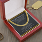 To My Husband Love Your Wife, Husband Necklace from Wife, Necklace for Boyfriend, Mens Cuban Chain Necklace for Fiance, Men Necklaces for Him, Gifts for Men, Birthday Gifts for Boyfriend Husband, Jewelry For Birthday Christmas Valentines Day