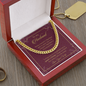 To My Husband Love Your Wife Cuban Link Chain, You are still the man that makes my heart skip a beat, Gifts For Him, Husband & Boyfriend Idea, Anniversary Birthday Christmas Jewelry for Men