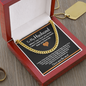 To Husband Cuban Link Chain Necklace With I Love You More Message Card, Meaningful Gift for Him, Romantic Gift for Boyfriend, I Love My Husband, Unique Husband Gifts, Gift For Husband Birthday Christmas Wedding Day, Chain For Him Husband from Wife