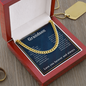 To Our Grandson Gift Cuban Link Chain, Grandson Gift from Grandma or Grandpa, Grandparents to Grandson Gifts, Grandson Christmas Gift Ideas, Birthday Gifts From Grandmother