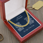 To My Future Husband Necklace With Message Card, Husband Gift From Wife, Necklace For Husband, Romantic Gift, Unique Husband Gifts, Gift For Husband Birthday Christmas Wedding Day, Anniversary Cuban Link Chain Gifts Ideas