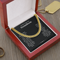 To Our Grandson Necklace From Grandma or Grandpa, Cross Cuban Link Chain, Motivational Graduation, Birthday, Christmas, Wedding Gift, Birthday Gifts From Grandma, Grandson Christmas Gift From Grandfather