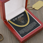 To My Husband Necklace With Message Card, Husband Gift From Wife, Necklace For Husband, Romantic Gift, Unique Husband Gifts, Gift For Husband Birthday Christmas Wedding Day, Chain For Him Husband, Men Anniversary Necklace Husband