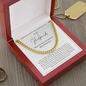 To My Husband When You Wear This Necklace, Always Remember I Love You, Best Dad Son Brother Grandson Grandpa Boyfriend Husband Best Gift Ever, Birthday Valentine Christmas Father's Day Gifts, Chain For Him Husband from Wife