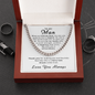 Gift For My Man, Make Me Feel Magical, Gifts For Him Husband Sentimental Gifts From Wife, To My Husband Birthday Gift Ideas Cuban Link Chain, Gifts For Men, Men Necklace Jewelry For Birthday Christmas Valentines Day