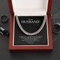 Dear Husband, Thank you for being my husband I Love You,Gift for Husband, Cuban Link Chain Necklace, Gifts For Men, Men Necklace Jewelry For Birthday Christmas Valentines Day, Gifts For Him