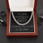 To My Dad Love Your Daughter, Jewelry For Daddy, I Can Conquer The World, Cuban Link Chain Gift For Father From Daughter, Dad, Pops, Daddy, Step Dad, Necklace Cuban For Dad Fathers Day Christmas Birthday