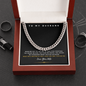 To My Husband Necklace With Message Card, Meaningful Gift for Him, Romantic Gift for Boyfriend, I Love My Husband, Unique Husband Gifts, Gift For Husband Birthday Christmas Wedding Day, Chain For Him Husband from Wife